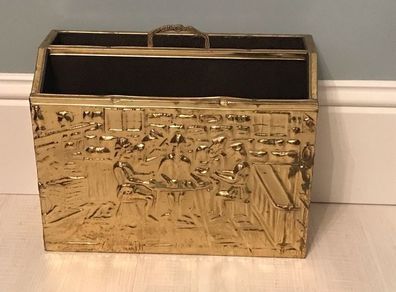 Vintage Brass magazine stand