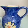 New Azure Blue Hand Painted Bowl and Jug Image 3