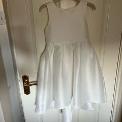 Monsoon ivory dress and shoes