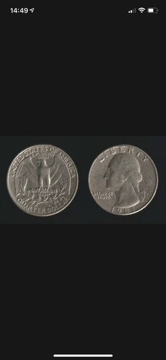 Usa Dime 1/4 Quarter Dollar 1981 P