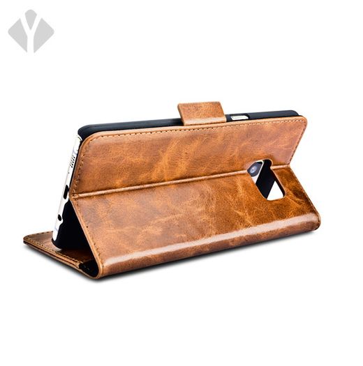 Samsung Note 7 Vintage Oil Wax Leather Folio Case