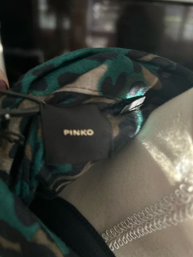 Pinko Emerald Leopard Skin short dress NWT size 12