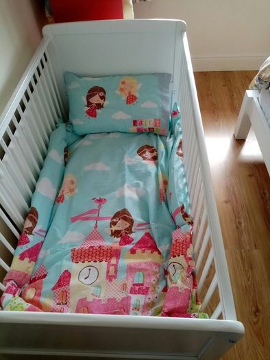 Wooden Cot and Toddler Bed - Mutlple levels, removable side