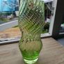 Vintage Humppila Green Swirl Glass Vase Image 10