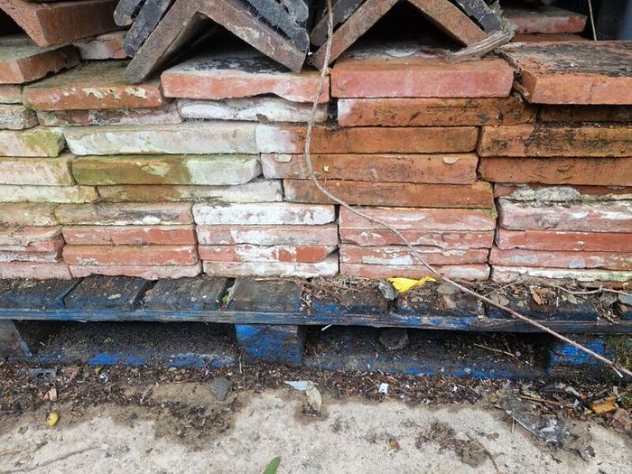 Reclaimed red tiles