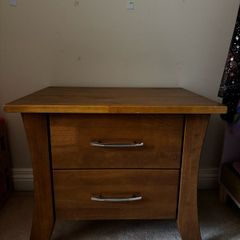 Pair of Solid Wood Bedside Tables