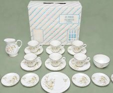 Vintage 21-Piece Marlborough Tea Set in Original Box!