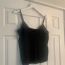 Black V Neck Crop Top Image 4
