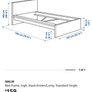 IKEA Single Bed MALM black-brown Image 2