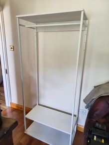 Platsa IKEA open wardrobe closet metal frame clothes storage