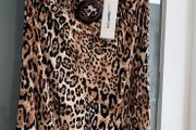 COTTON CLUB leopard print top Sz M/L (fit 12-14UK) - Bnwt