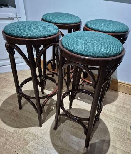 Pair of Vintage Bentwood Bar Stools