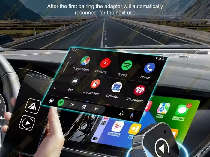 INSTANT Wireless Carplay/Android Auto Adapter will make your wired interface Wireless