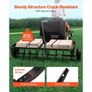 Tow Behind Plug Aerator, 48-Inch Tow Behind Lawn Plug Aerator with Universal Hitch, Pull Behind Aerator with Iron Spikes Alternately Arranged Image 7
