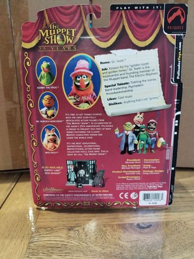 The Muppets 25 Years Dr. Teeth Palisades Toys