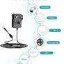 Security Camera Power Supply, 12V 2A Power Supply for 12Vdc CCTV Camera Home Security Camera DVR/NVR/HVR (Analog AHD IP) Surveillance System Monitoring Camera with 4 Split Power Cable Image 2
