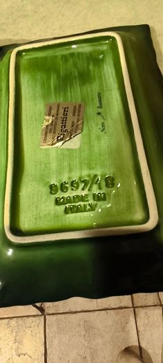Set of 2 La Ceramica VBC Italy Grape Leaf Trinket Dish Numbered 9697/18 / 30.00 euro each or set of 2 for 50.00 euro