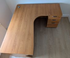 Desk and filing chest