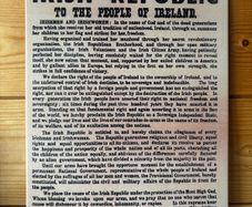 Irish Proclamation Tin Metal Sign
