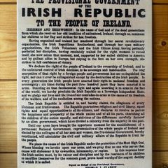 Irish Proclamation Tin Metal Sign