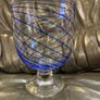 Pasabahce Art blue-spiral-handblown-glass-pedestal Image 3