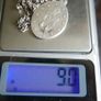 Vintage Sterling Silver 925 Virgin Mary  Medal Necklace - Religious Christian Silver Gift Pendant for Men and Women - Catholic Gift 9.0g length 18" Image 7