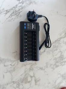 Lloytron Slimline Multi-Charger for rechargeable AA and AAA batteries.