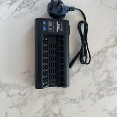Lloytron Slimline Multi-Charger for rechargeable AA and AAA batteries.