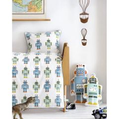 Robot toddler duvet set
