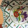 Vintage Paris Royal 'Green Garden' Square Plate and Demitasse Cup. Image 8