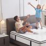 4FT Small Double Mattress, 10.2 INCH Medium Firm Memory Foam Pocket Sprung Hybrid Mattress Orthopedic Image 5