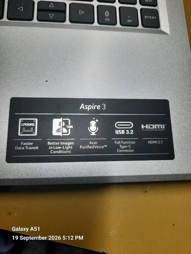 Acer Aspire 3 (3 years old)