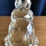 Vintage 24% Lead Crystal Sitting Bear Image 4