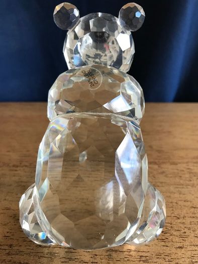 Vintage 24% Lead Crystal Sitting Bear