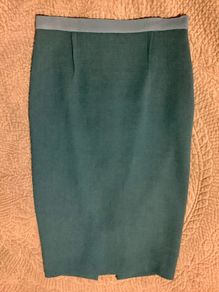Roland Mouret Blue Wool Tailored Pencil Skirt