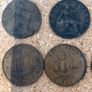 Old Great Britain Half Penny Coins (20) Image 3