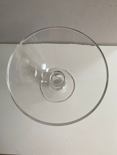 Fabulous Dartington tall 19.75 cm crystal Glass  compote dish,