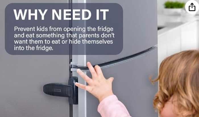 Fridge/Freezer Door Lock/Latch Catch