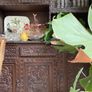 Ornate carved wooden dresser Image 6