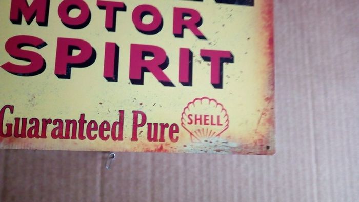 Shell oil Classic car garage tin metal sign