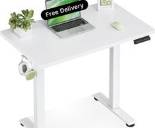 Standing Desk, 80cm Small Height Adjustable Desk with 3 Memory Heights