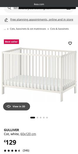 Cot - IKEA Gulliver Cot