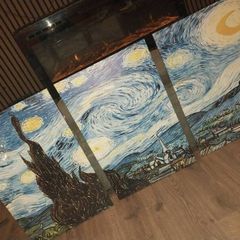Stary Night 3 piece Canvas Art