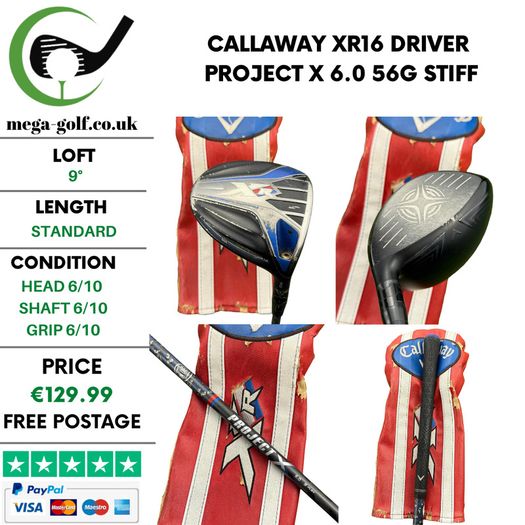 Callaway XR16 Driver / 9 Degree / Project X 6.0 56g Stiff