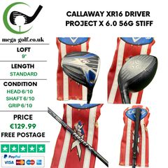 Callaway XR16 Driver / 9 Degree / Project X 6.0 56g Stiff