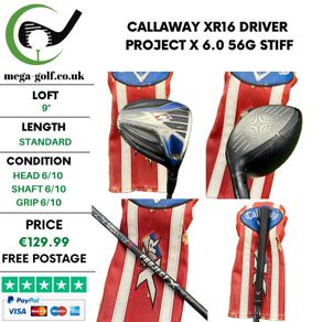 Callaway XR16 Driver / 9 Degree / Project X 6.0 56g Stiff