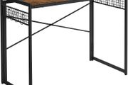 _Computer Desk, Folding Desk with 8 Hooks, Workstation
