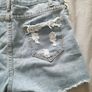 Light blue denim Shorts size UK 6/8 Image 3