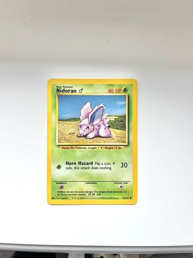 Pokemon Vintage Nidoran Male Card