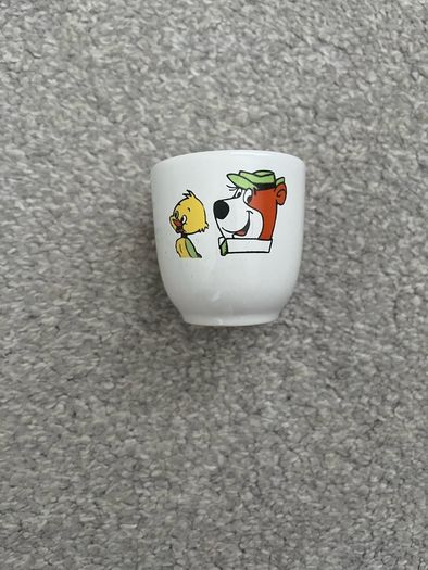Vintage Yogi Bear & Boo Boo Yogi Gang Egg Cup 1988 Hanna-Barbera Made in England